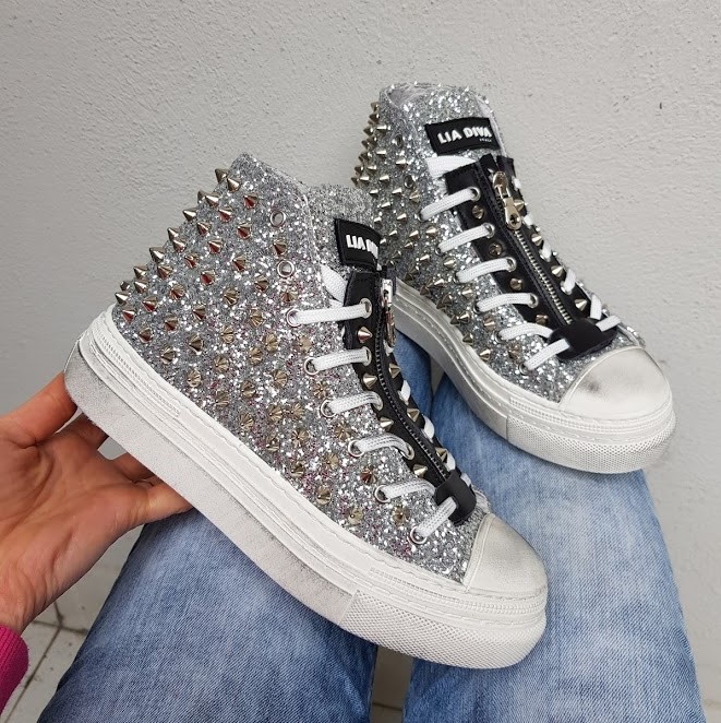 sneakers con glitter