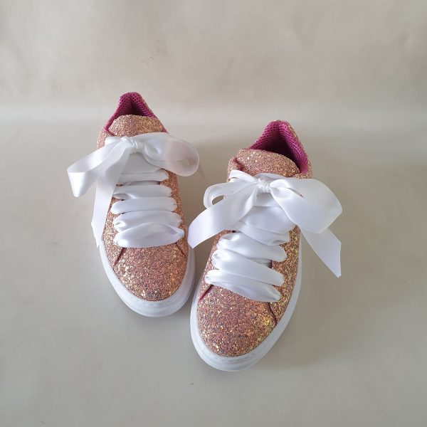 sneakers glitter rosa