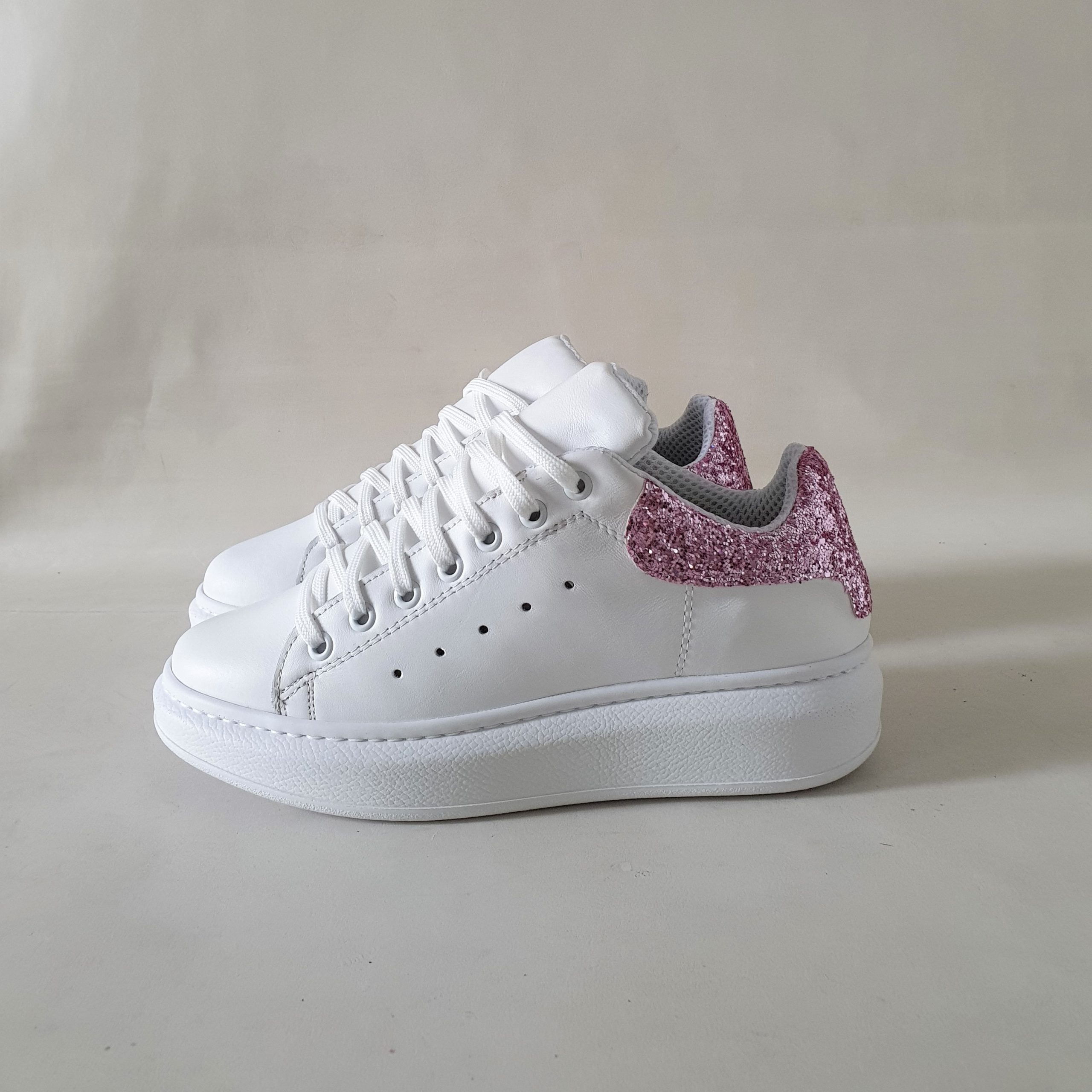 sneakers glitter rosa